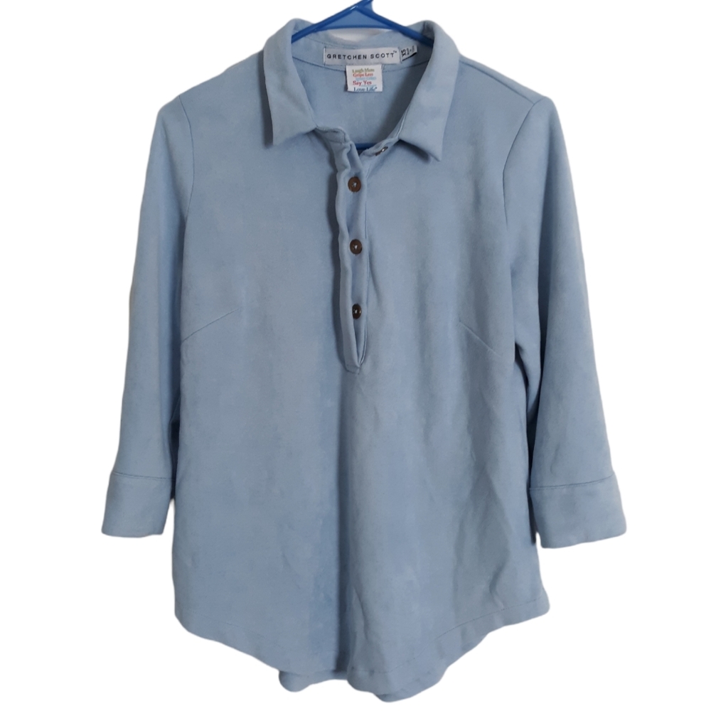 Gretchen Scott Size XS Light Blue Top